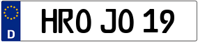 Trailer License Plate